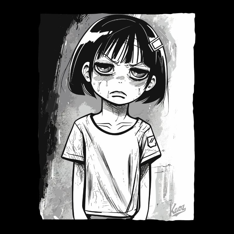 Fille alternative de dessin animé