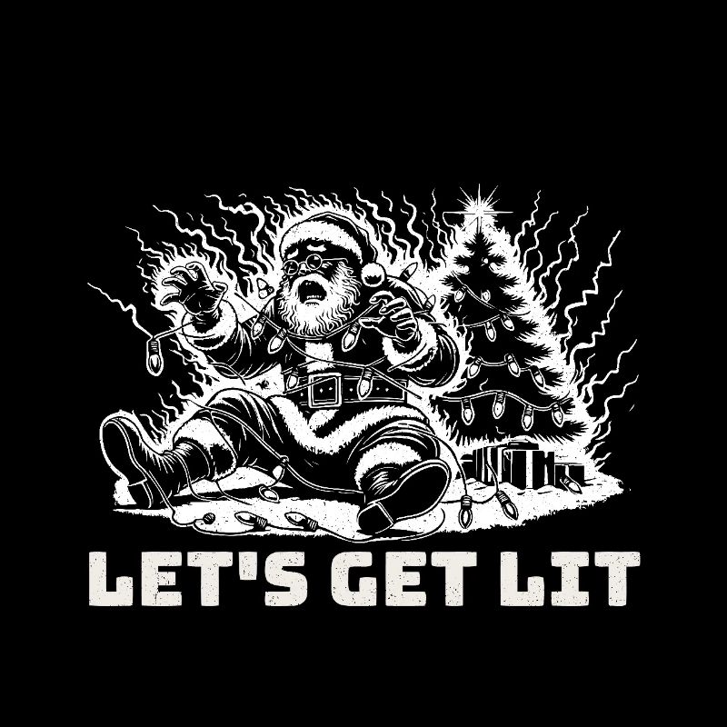 Plaisir de Noël avec le Père Noël en action