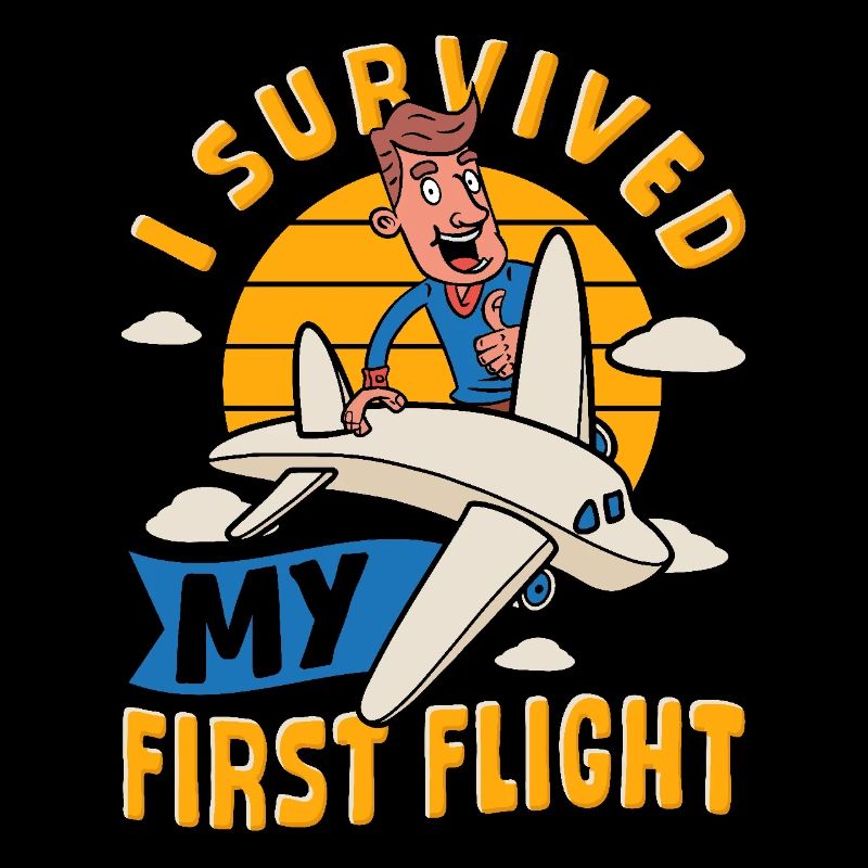Der Start mit dem Flugzeug hat den ersten Flug