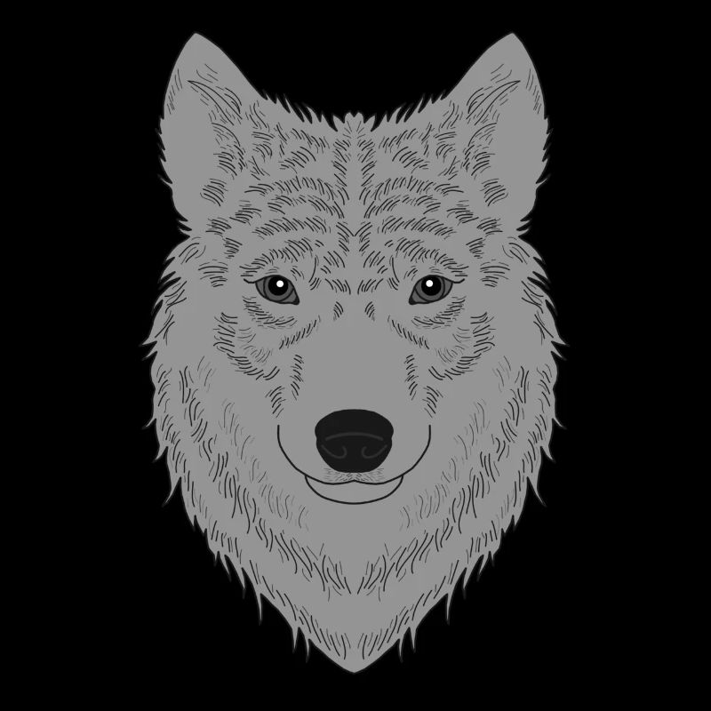 Conception graphique de visage de chien