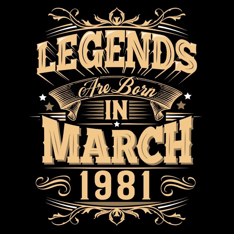 Légende de l’anniversaire de mars 1981