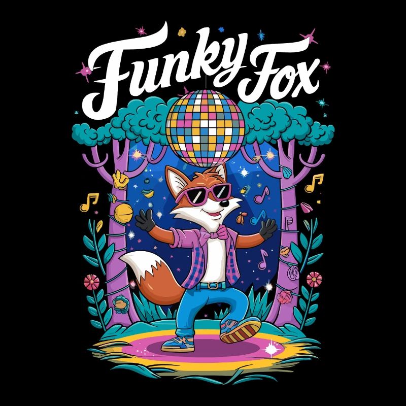 Funky Disco Fox Retro-Groove-Tanz für einen Disco