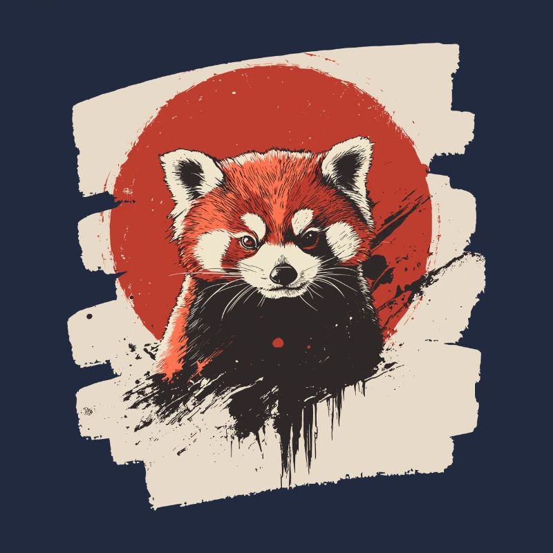Roter Panda Retro
