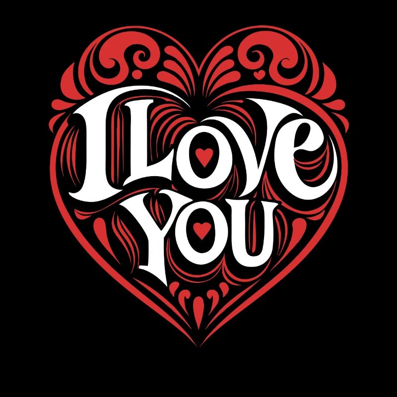 I love You - Liebe - Geschenk