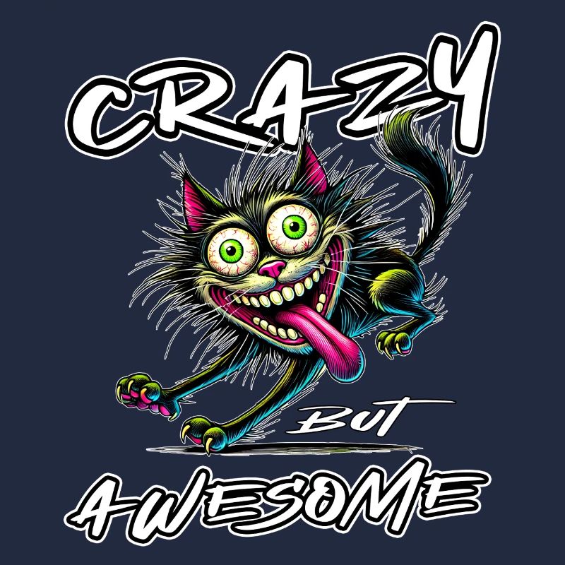 Crazy but Awesome Katze Comic Stil