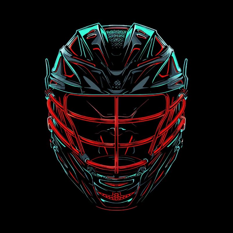 Lacrosse Helmet Retrowave