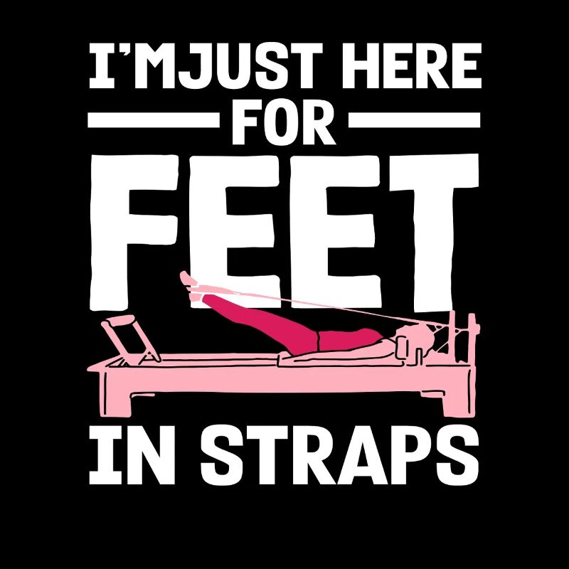 Pilates Je suis juste là pour les pieds dans les sangles