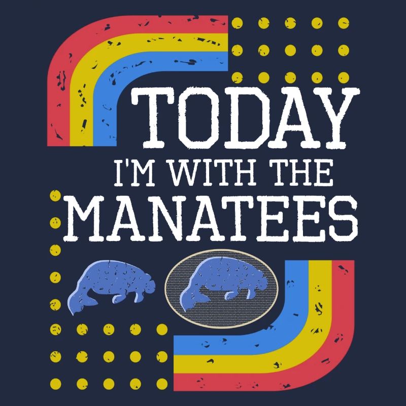 Vintage Slogan MANATEES