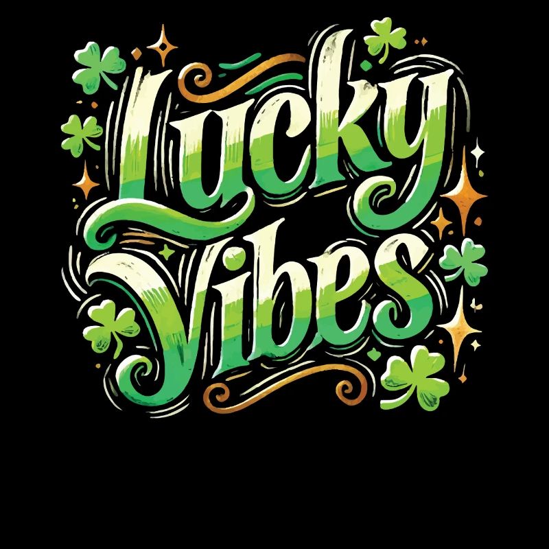 Saint-Patrick Lucky Vibes Shamrock