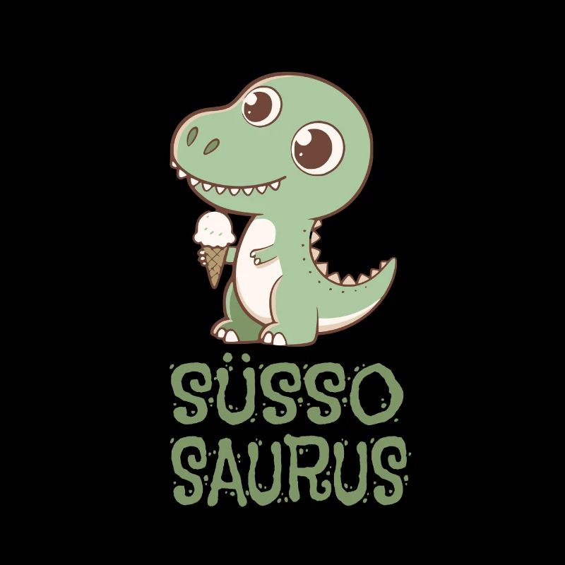 Süssosaurus Dino liebt Eiscreme und Süßigkeiten