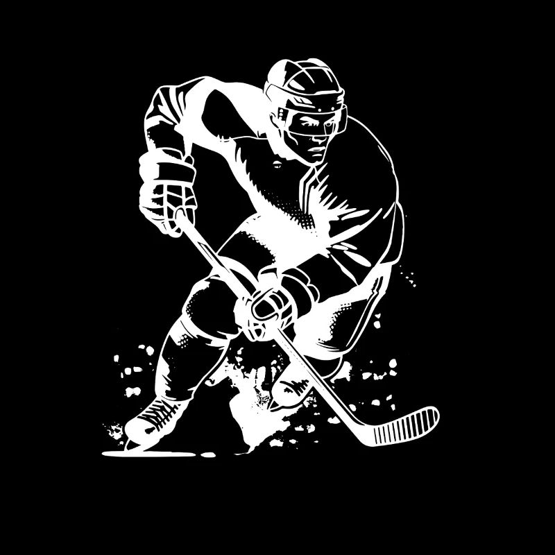 Hockey Player Drawing