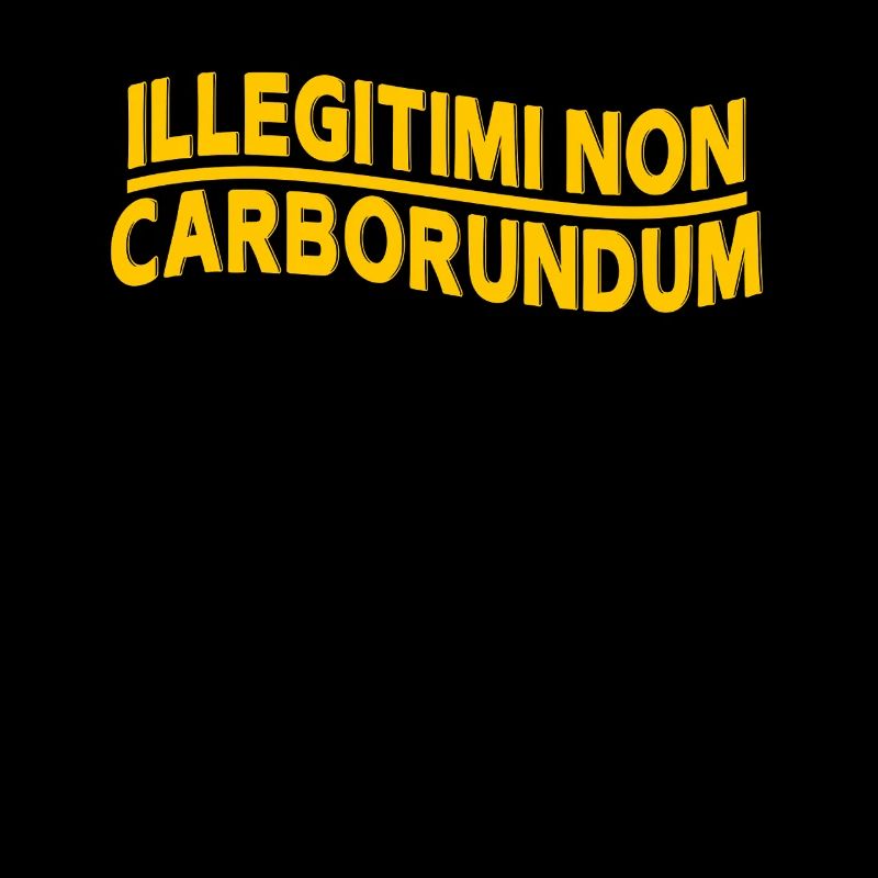 illegitimi non carborundum déclaration avec breloque