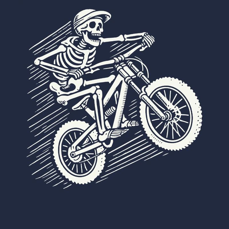 Skeleton Vélo Aventure VTT Rétro