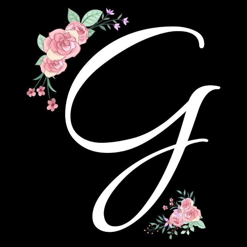 Buchstabe g Blumen