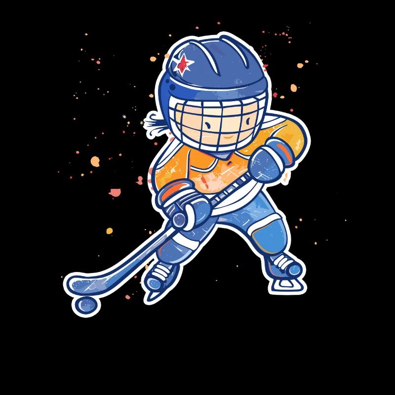 Kleiner Eishockeyspieler