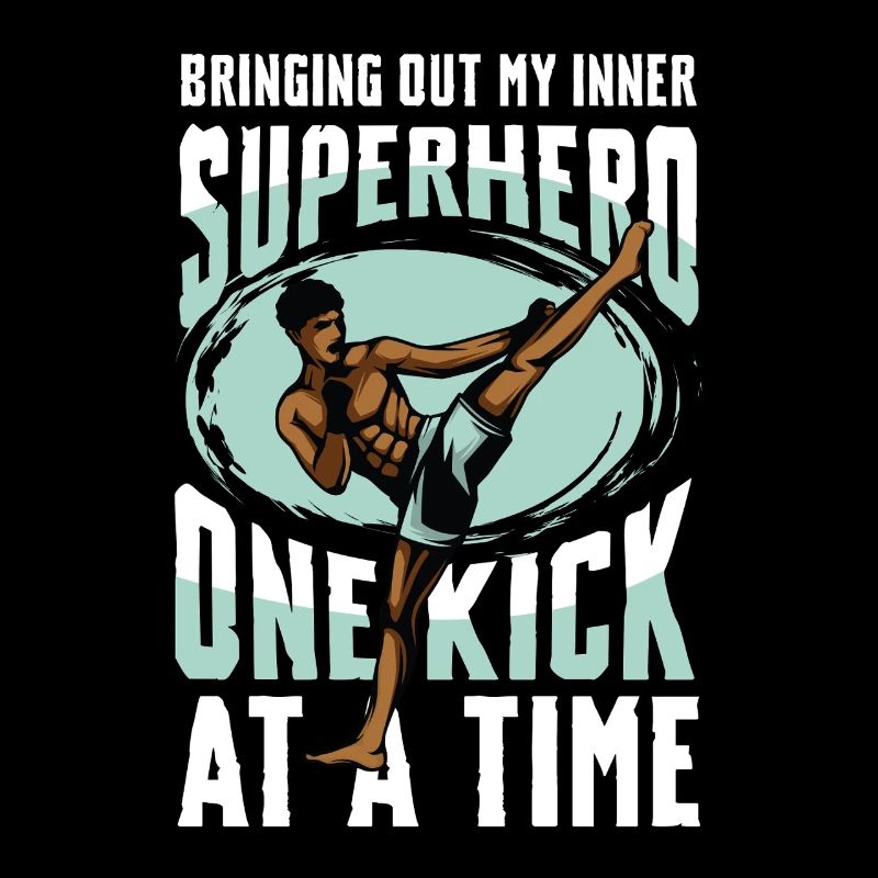 Super-héros Muay Thai : un pas vers le temps