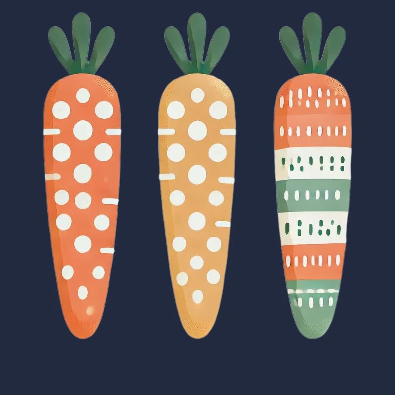 Cute Carrot Pattern Easter Joy