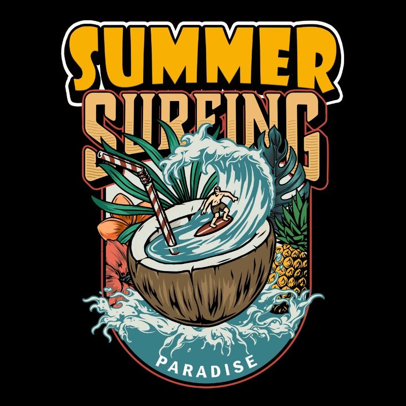 Le paradis du surf en été
