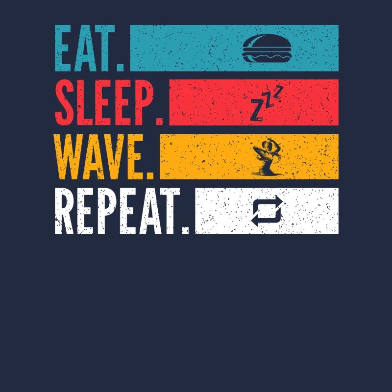 Manger dormir Wave Répéter la danse Design