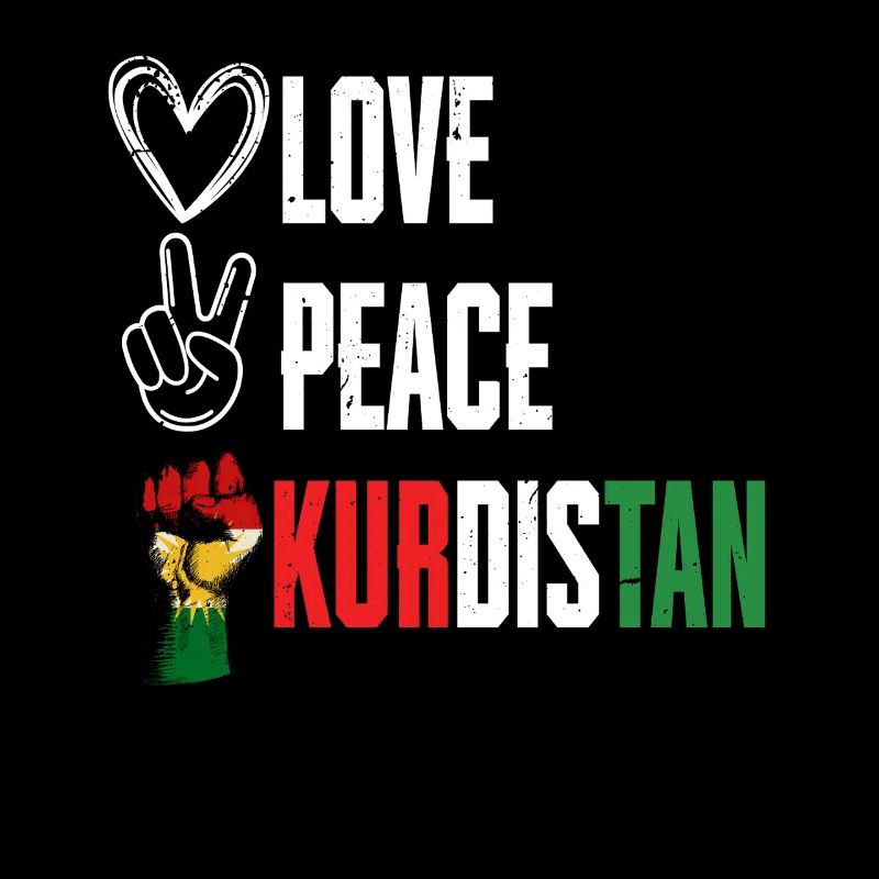 Kurde Kurden Love Peace Kurdistan