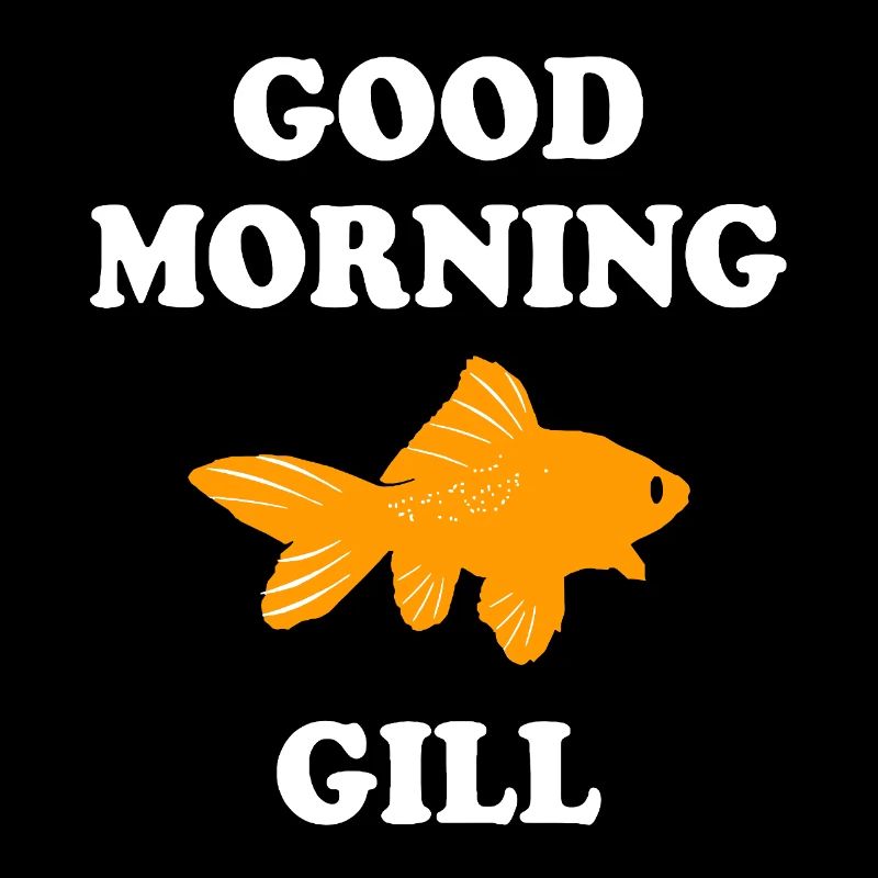 Bold Goldfish with Good Morning Greet