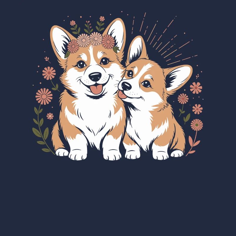 Chien corgi style bohème : des compagnons affectueux