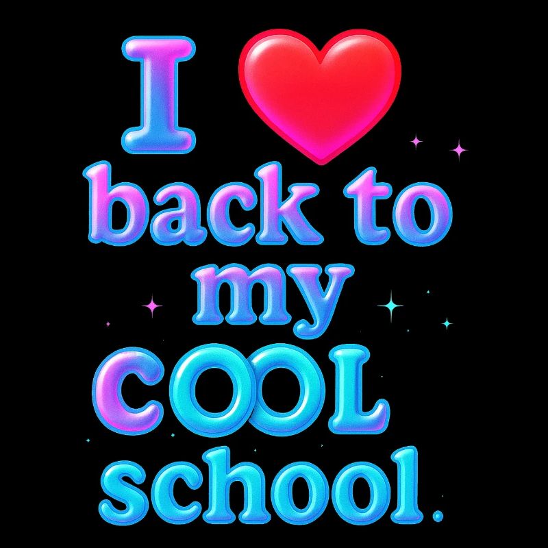Neon Retro Back to School Design