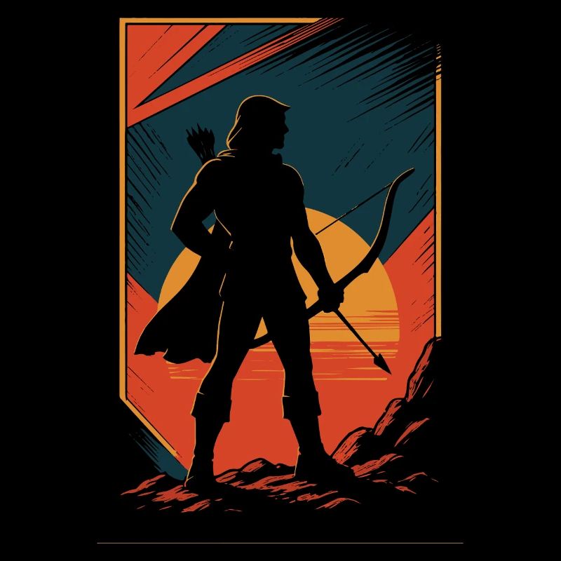 Tir à l’arc Archer Coucher de soleil