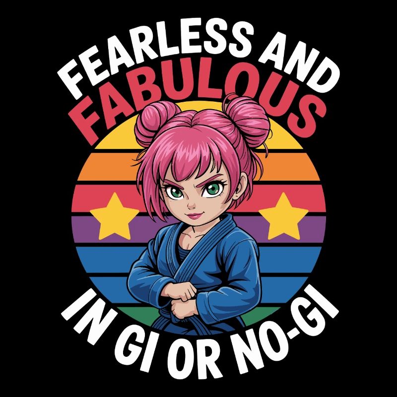 Illustration de combattante courageuse et fabuleuse