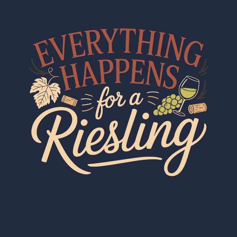 Wine Wine Drinker Everything Happens For A Riesling