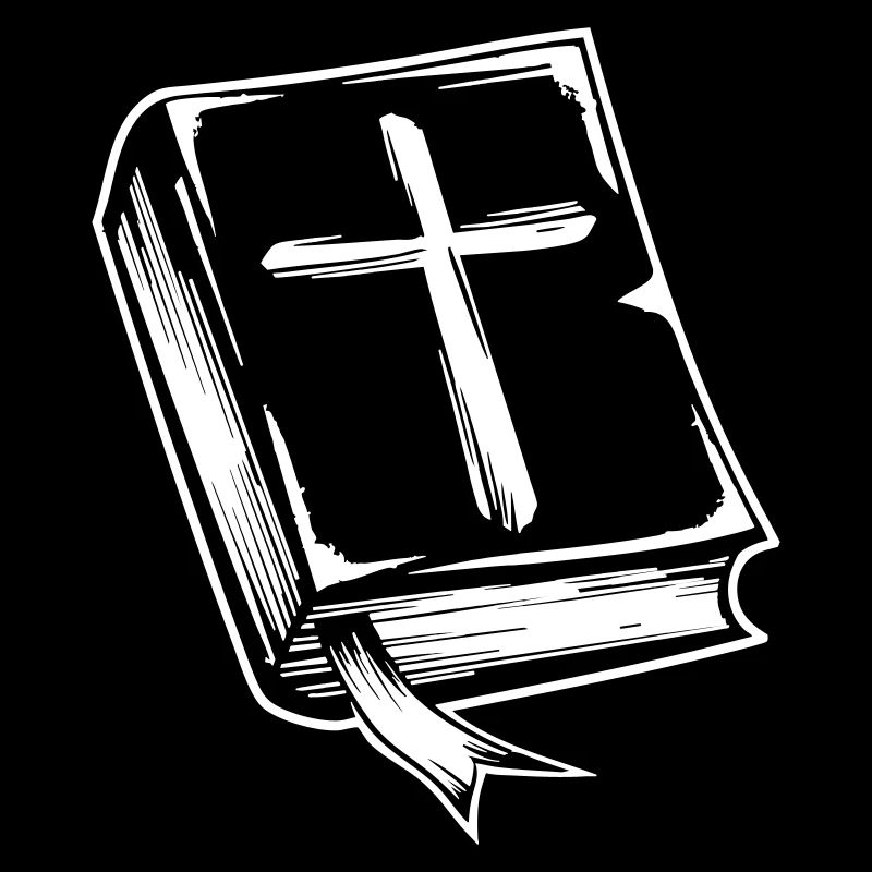 Bibel mit Kreuzmotiv