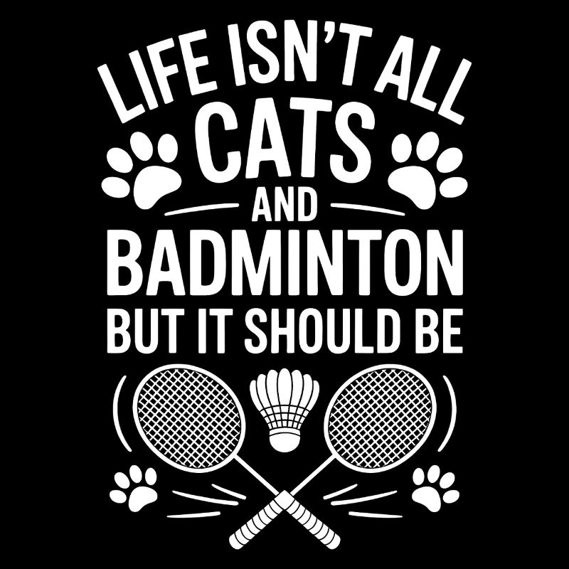 Badminton Dire Chat Drôle Badminton Cadeau