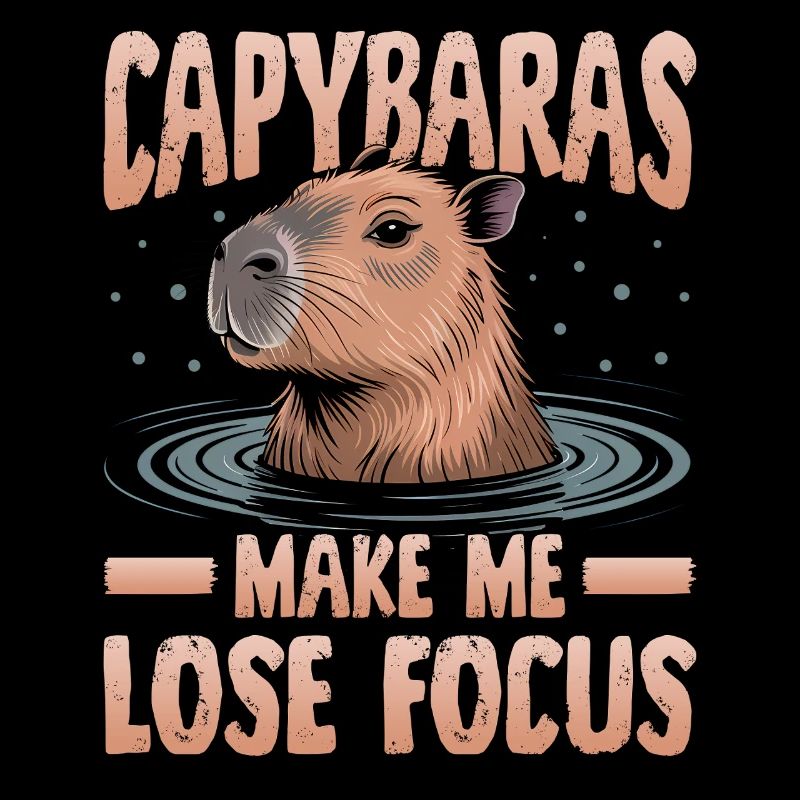 Funny aesthetic Kawaii Capybara