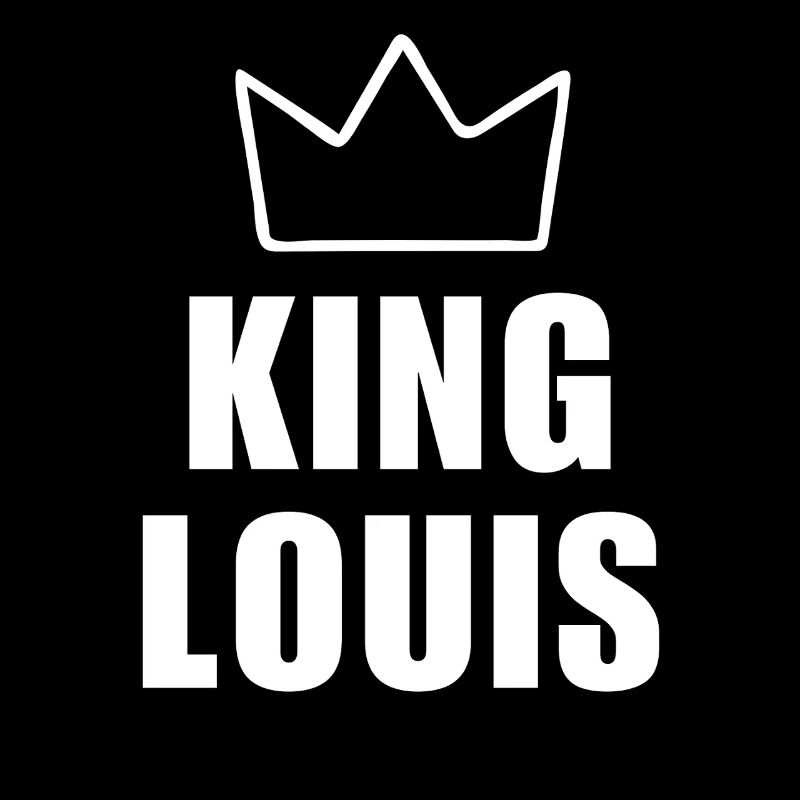 Louis Name mit Buchstabe L - King Crown Hemd