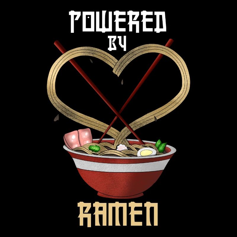 Propulsé par Ramen Funny Tee