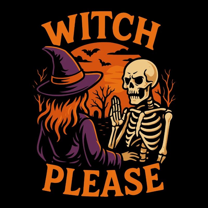 Hexe bitte Halloween Kostüm Party Spruch