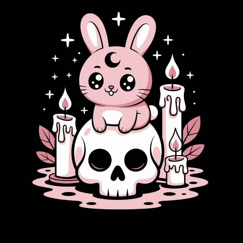 Kawaii Pastel Goth Bunny