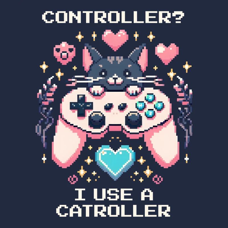 Catroller instead of controller | Cats Gamer Joke
