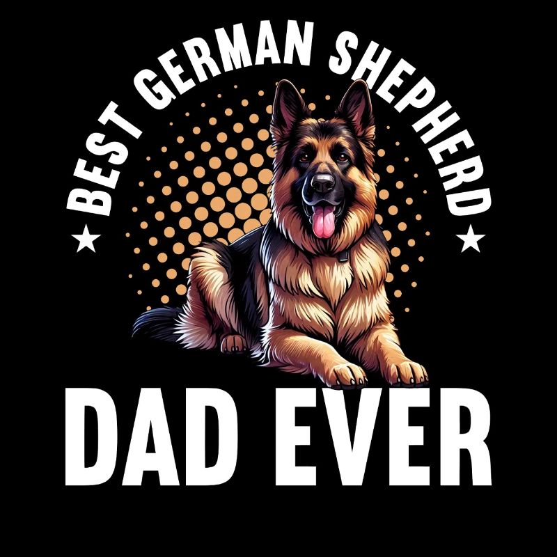 Deutscher Schäferhund Papa Vatertag Vater