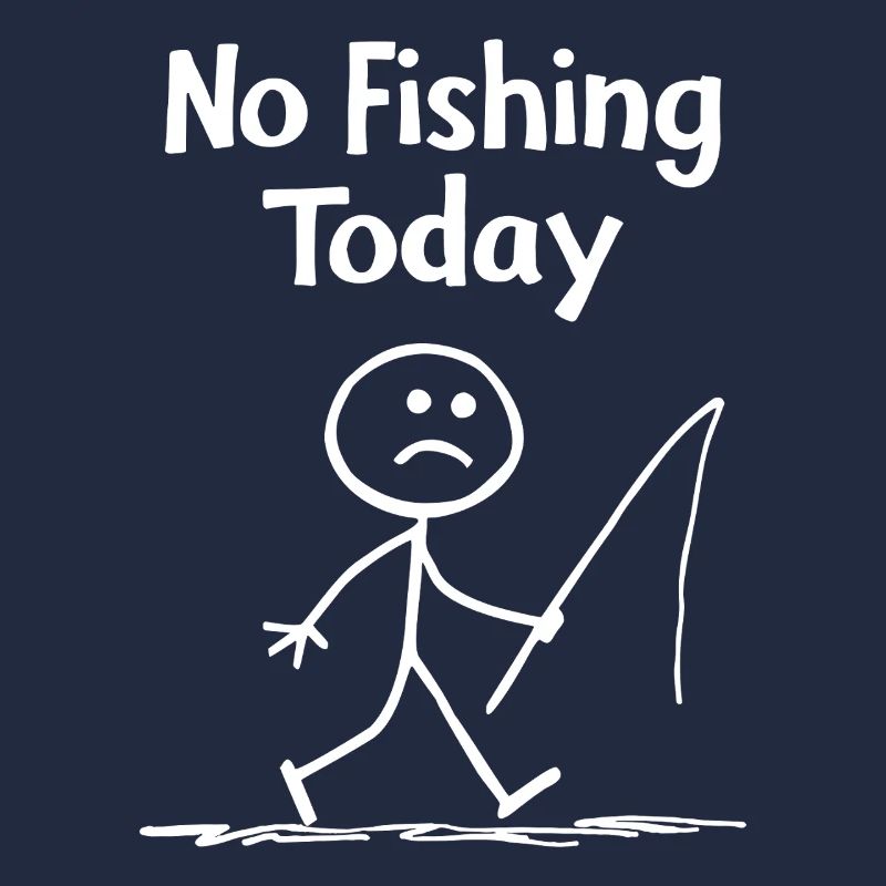 Frustration liée à la pêche – pas de pêche aujourd’hui