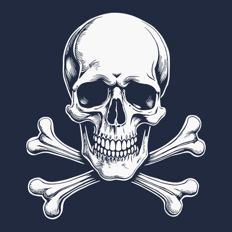 Crâne Jolly Roger classique