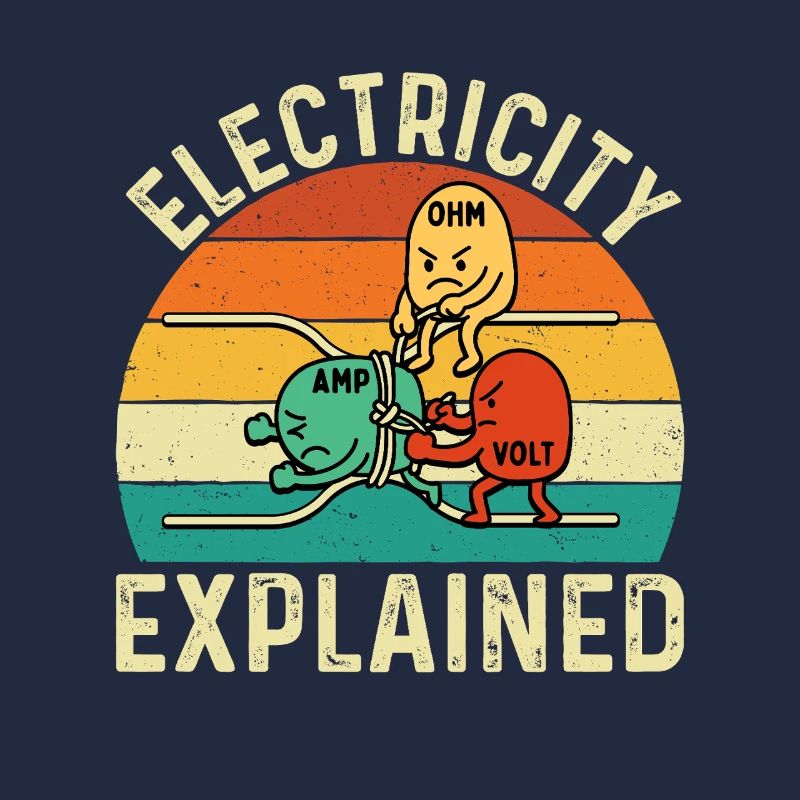 Electricity Explained Funny Engineer STEM Quote