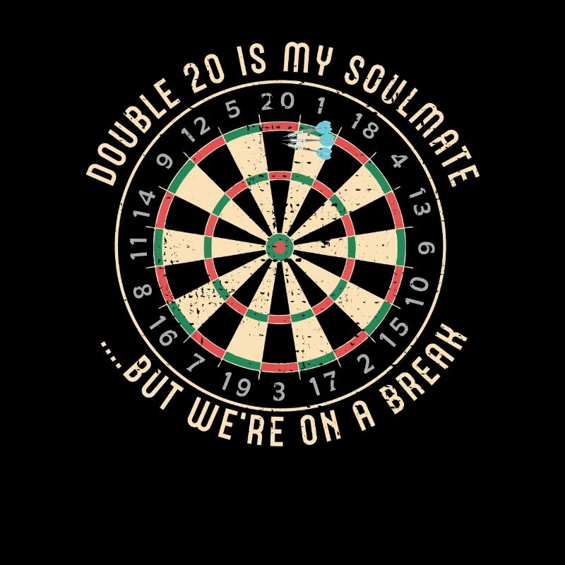 Double 20 Breakup Dartscheibe