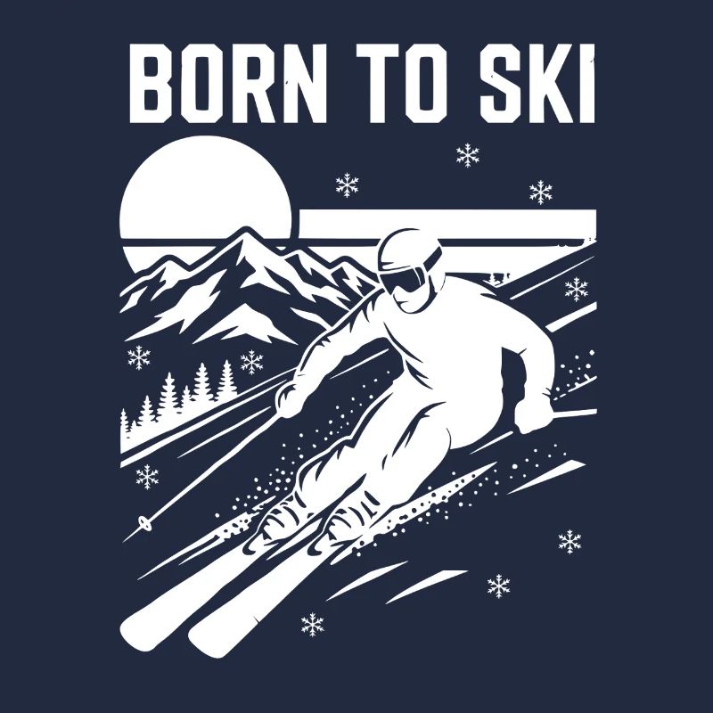 Né pour le ski Design Ski