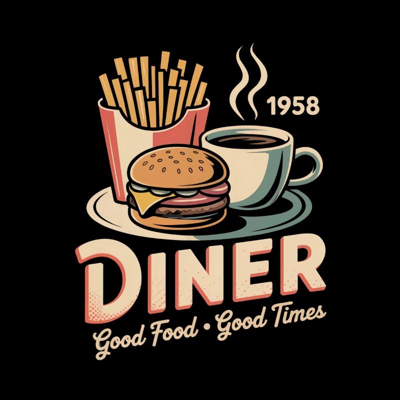 Publicité pour un dîner vintage