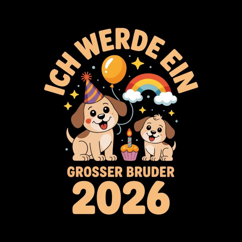 Ich werde ein grosser Bruder 2026 Hund Welpe