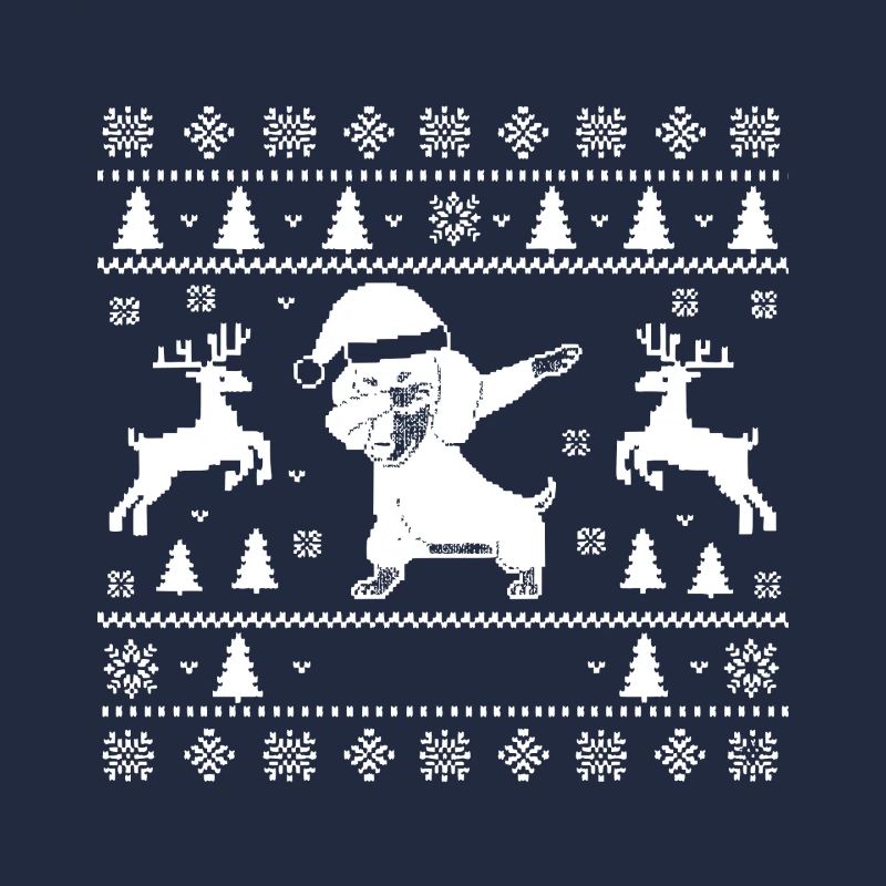 Teckel de Noël laid