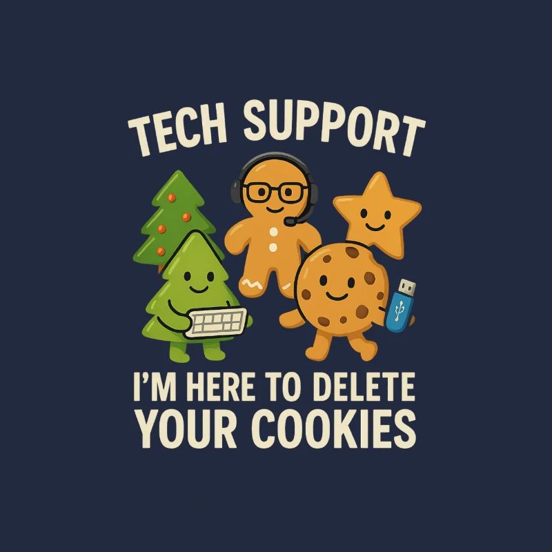 Tech Support I'm Here To Delete Your Cookies
