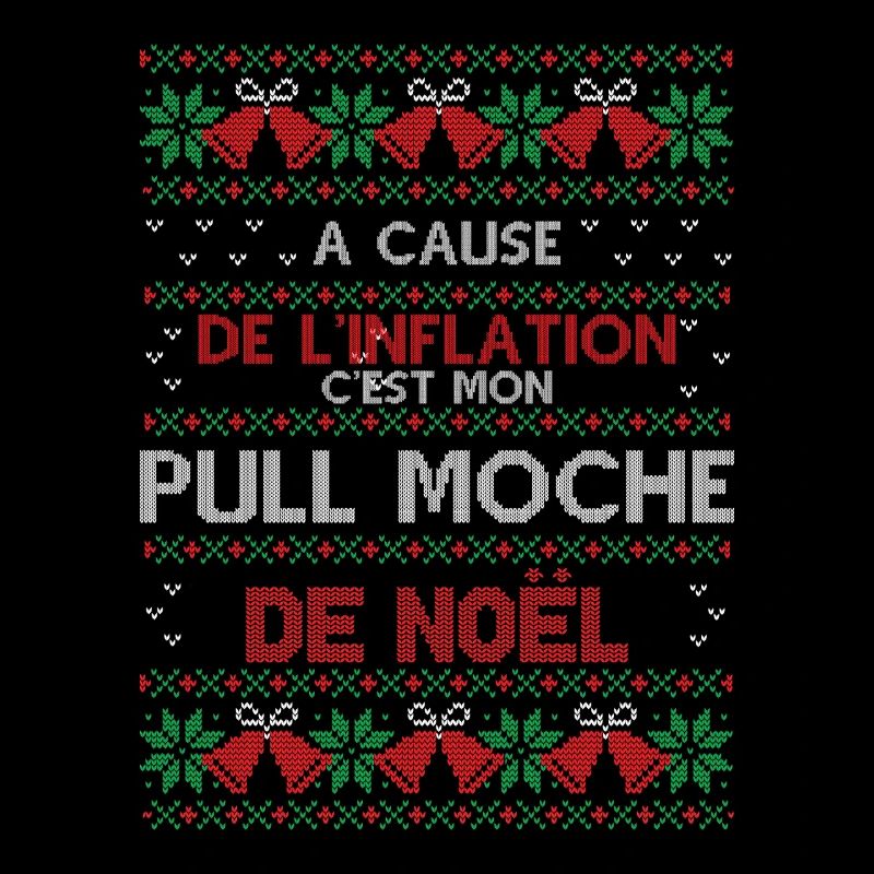Pull Moche de Noël Humour Inflation Cadeau Xmas