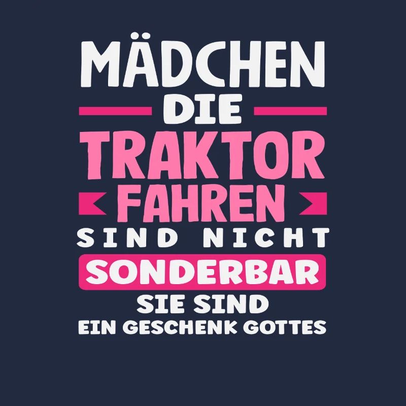 Traktorfahrer Lustiges Bauernhof Mädchen Traktor